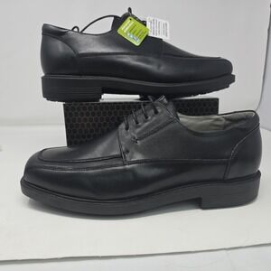 SR Max Men's Black Manhattan MaxTRAX® Soft Toe Dress Shoe size 12